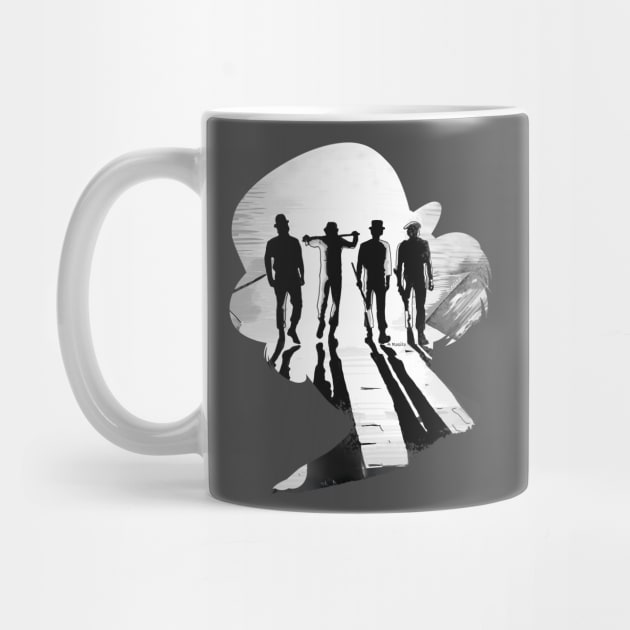 Clockwork Orange Illustration Silhouette by burrotees